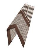 【グリーンパークス/Green Parks】の70cm 幾何学柄スカーフ Brown|ID: prp329100004614606 ipo3291000000033043856