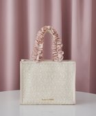 【メゾンドフルール/Maison de FLEUR】のLINTONツイードスクエアフリルトートバッグ Ivory|ID: prp329100004614610 ipo3291000000033043881