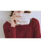 【メゾンドフルール/Maison de FLEUR】のLINTONツイードポーチ Off White|ID: prp329100004614623 ipo3291000000033043984