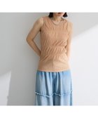 【グリーンパークス/Green Parks】の・Petit Fleur シャーリングラメタンクトップ Beige|ID: prp329100004614633 ipo3291000000033044027