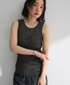 【グリーンパークス/Green Parks】の・Petit Fleur シャーリングラメタンクトップ Gold|ID: prp329100004614633 ipo3291000000033044028