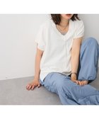 【クラフトスタンダードブティック/CRAFT STANDARD BOUTIQUE】のバックギャザーVネックニットベスト White|ID: prp329100004614638 ipo3291000000033044058