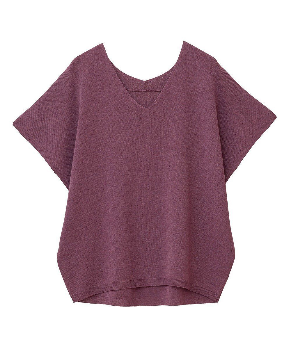 【イェッカ ヴェッカ/YECCA VECCA】のVネックドルマンニット インテリア・キッズ・メンズ・レディースファッション・服の通販 founy(ファニー) 　ファッション　Fashion　レディースファッション　Fashion for Women　トップス・カットソー　Cut & Sew Tops　ニット　Knit Tops & Sweaters　Vネックトップス　V-Neck Tops / V-Cut Neckline Shirts　おすすめ　Recommended / Our Picks　セーター　Sweater, Knitwear　デコルテ　Décolleté, Neckline　ポケット　Pocket, Pocket Detail　秋　Autumn　A/W・秋冬　Autumn/Winter　Purple|ID: prp329100004614647 ipo3291000000033044161