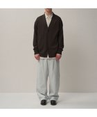 【エイトン/ATON】のWOOL WASHI オーバーサイズカーディガン - UNISEX BROWN TOP|ID: prp329100004614672 ipo3291000000033044327
