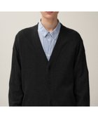 【エイトン/ATON】のWOOL WASHI オーバーサイズカーディガン - UNISEX BLACK|ID: prp329100004614672 ipo3291000000033044330