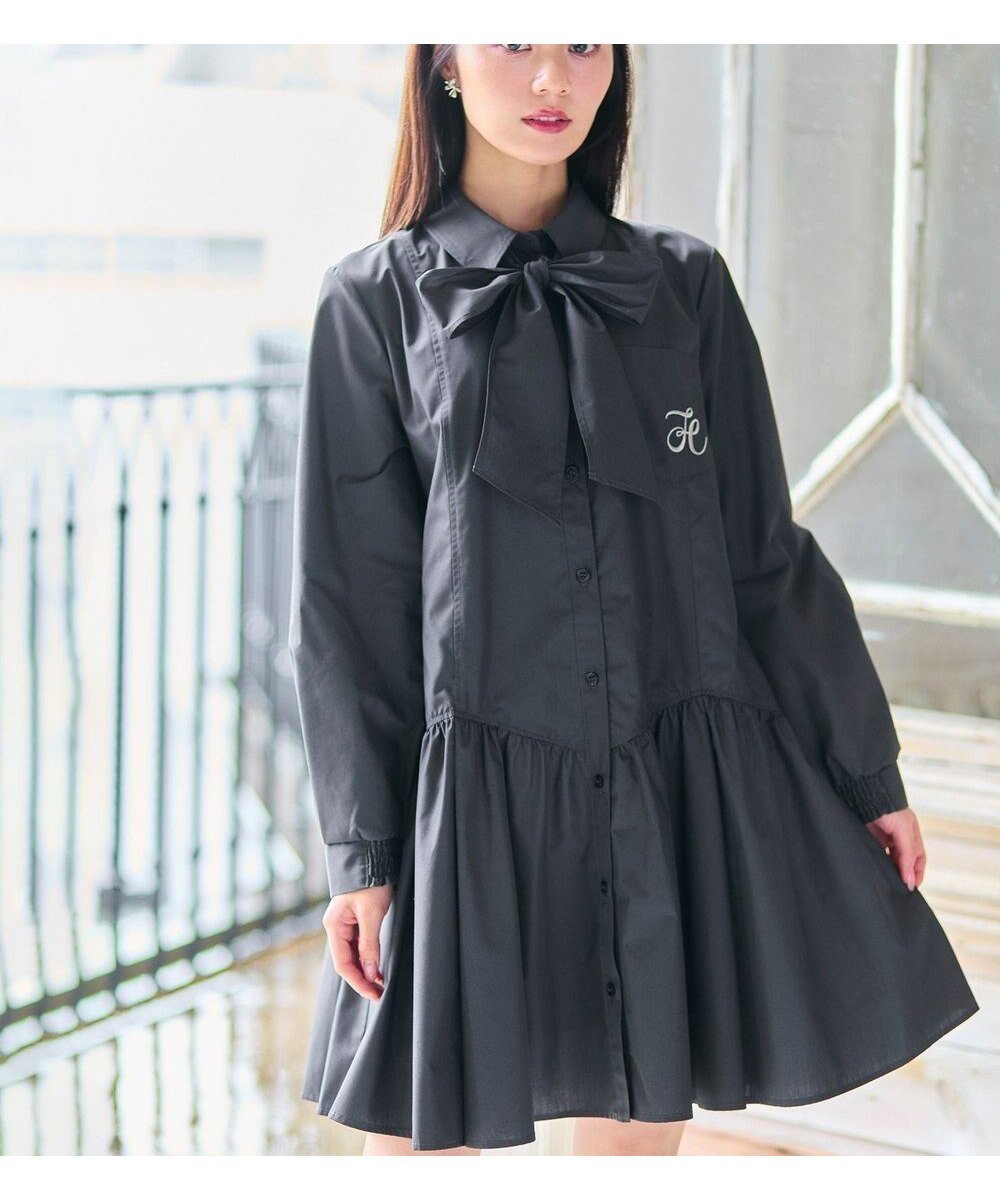 【フェルゥ/Feroux】の【先行予約・洗える・2WAY】リボンタイシャツ ワンピース 人気、トレンドファッション・服の通販 founy(ファニー) 　ファッション　Fashion　レディースファッション　Fashion for Women　ワンピース　Dresses　シャツワンピース / 1枚で着映えコーデ　Shirt Dresses　インナー　Innerwear　洗える　Machine Washable　クラシカル　Classical, Vintage-Inspired　切替　Switching, Contrast Panel　タートル　Turtleneck, Turtle Collar　ティアード　Tiered, Tiered Style　フェミニン　Feminine, Girly　リボン　Ribbon, Bow　ロング　Long, Long-Length　冬　Winter / This Winter　A/W・秋冬　Autumn/Winter　新作・新入荷　New Arrivals / New In　エレガント 上品　Elegant　 other-1|ID: prp329100004614682 ipo3291000000033044419