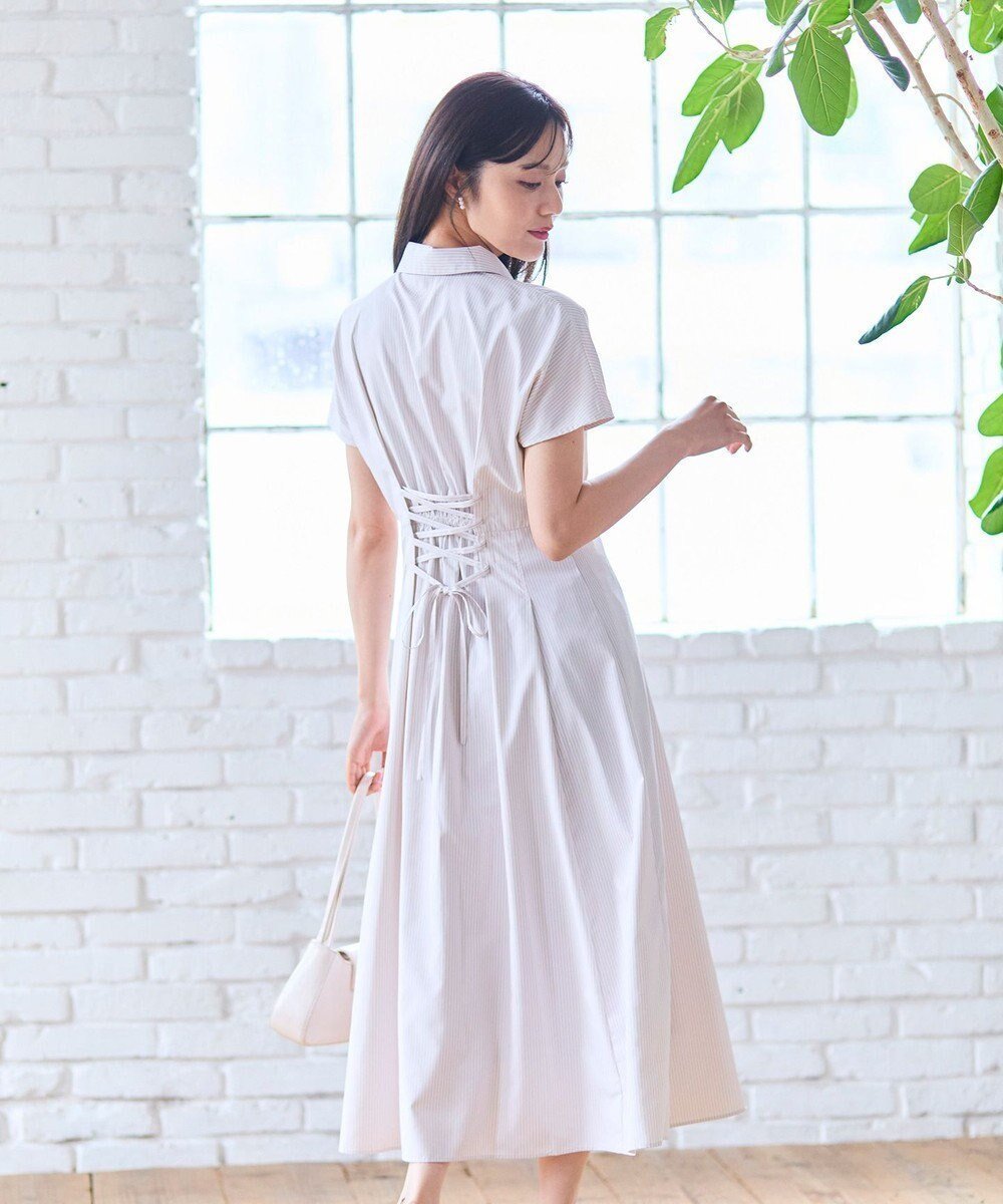 【フェルゥ/Feroux】の【先行予約・洗える】パールボタンストライプ シャツワンピース 人気、トレンドファッション・服の通販 founy(ファニー) 　ファッション　Fashion　レディースファッション　Fashion for Women　ワンピース　Dresses　シャツワンピース / 1枚で着映えコーデ　Shirt Dresses　新作・新入荷　New Arrivals / New In　カーディガン　Cardigan, Knitwear　ストライプ　Stripe, Striped Pattern　パール　Pearl, Pearl Accent　フレア　Flare, Flared　エレガント 上品　Elegant　夏　Summer　春　Spring　S/S・春夏　SS, Spring/Summer, Warm Season　洗える　Machine Washable　 other-1|ID: prp329100004614684 ipo3291000000033044430