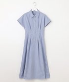【フェルゥ/Feroux】の【先行予約・洗える】パールボタンストライプ シャツワンピース ネイビー系1|ID: prp329100004614684 ipo3291000000033044434