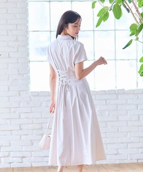 【フェルゥ/Feroux】の【洗える】パールボタンストライプ シャツワンピース 人気、トレンドファッション・服の通販 founy(ファニー) ファッション Fashion レディースファッション Fashion for Women ワンピース Dresses シャツワンピース / 1枚で着映えコーデ Shirt Dresses カーディガン Cardigan, Knitwear ストライプ Stripe, Striped Pattern パール Pearl, Pearl Accent フレア Flare, Flared エレガント 上品 Elegant 夏 Summer 春 Spring S/S・春夏 SS, Spring/Summer, Warm Season 洗える Machine Washable |ID:prp329100004614684