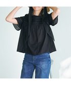 【23区/NIJYUSANKU】の【WEB 一部店舗限定】コットンローン ピンタック フレア ブラウス ブラック系|ID:prp329100004614708