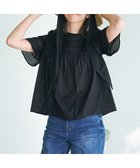 【23区/NIJYUSANKU】の【WEB 一部店舗限定】コットンローン ピンタック フレア ブラウス ブラック系|ID:prp329100004614708