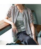 【23区/NIJYUSANKU】の【WEB 一部店舗限定/洗える】ストライププリント シフォン ブラウス ダークブラウンストライプ|ID:prp329100004614714