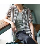 【23区/NIJYUSANKU】の【WEB 一部店舗限定/洗える】ストライププリント シフォン ブラウス ダークブラウンストライプ|ID:prp329100004614714