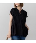 【23区/NIJYUSANKU】の【先行予約/接触冷感/WEB 一部店舗限定】レーヨンスパローン ティアード ブラウス ブラック系|ID: prp329100004614715 ipo3291000000033044644