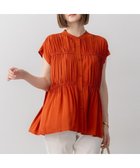 【23区/NIJYUSANKU】の【一部先行予約/接触冷感/WEB 一部店舗限定】レーヨンスパローン ティアード ブラウス テラコッタ系|ID:prp329100004614715
