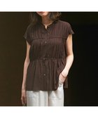 【23区/NIJYUSANKU】の【一部先行予約/接触冷感/WEB 一部店舗限定】レーヨンスパローン ティアード ブラウス ダークブラウン系|ID:prp329100004614715