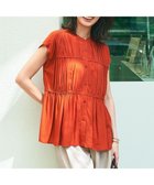 【23区/NIJYUSANKU】の【接触冷感/WEB 一部店舗限定】レーヨンスパローン ティアード ブラウス テラコッタ系|ID:prp329100004614715