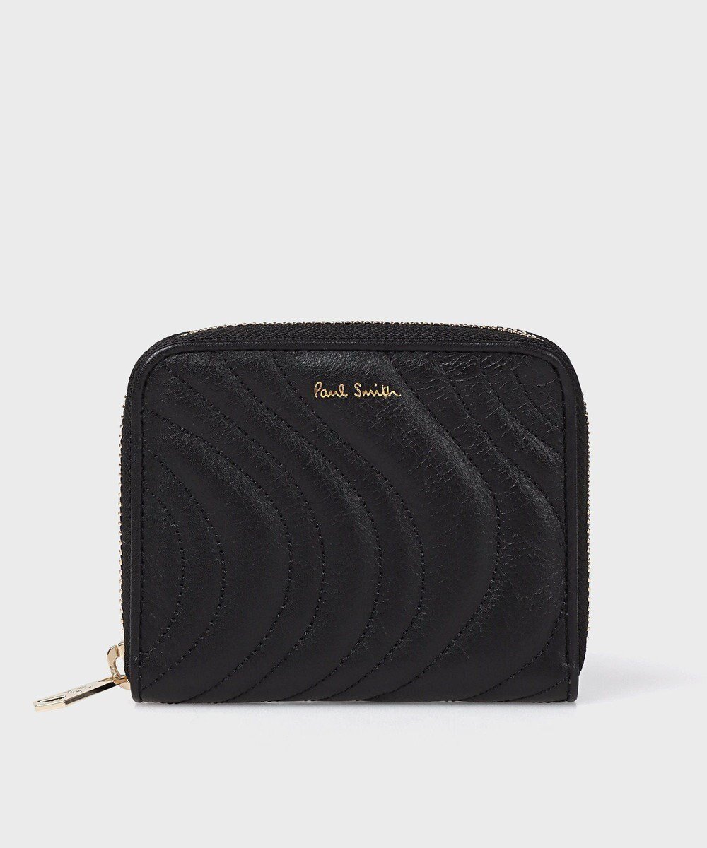 【ポール スミス/Paul Smith】のキルティングスワール 2つ折り財布 インテリア・キッズ・メンズ・レディースファッション・服の通販 founy(ファニー) 　ファッション　Fashion　レディースファッション　Fashion for Women　ミニ財布・二つ折り財布　Wallets & Card Cases　キルト　Quilt, Quilted Fabric　軽量　Lightweight, Ultra Light　サンダル　Sandals, Summer Shoes　シンプル　Simple, Minimal　財布　Wallet, Purse　ラグジュアリー　Luxury, Elegant　ブラック|ID: prp329100004614718 ipo3291000000033044674