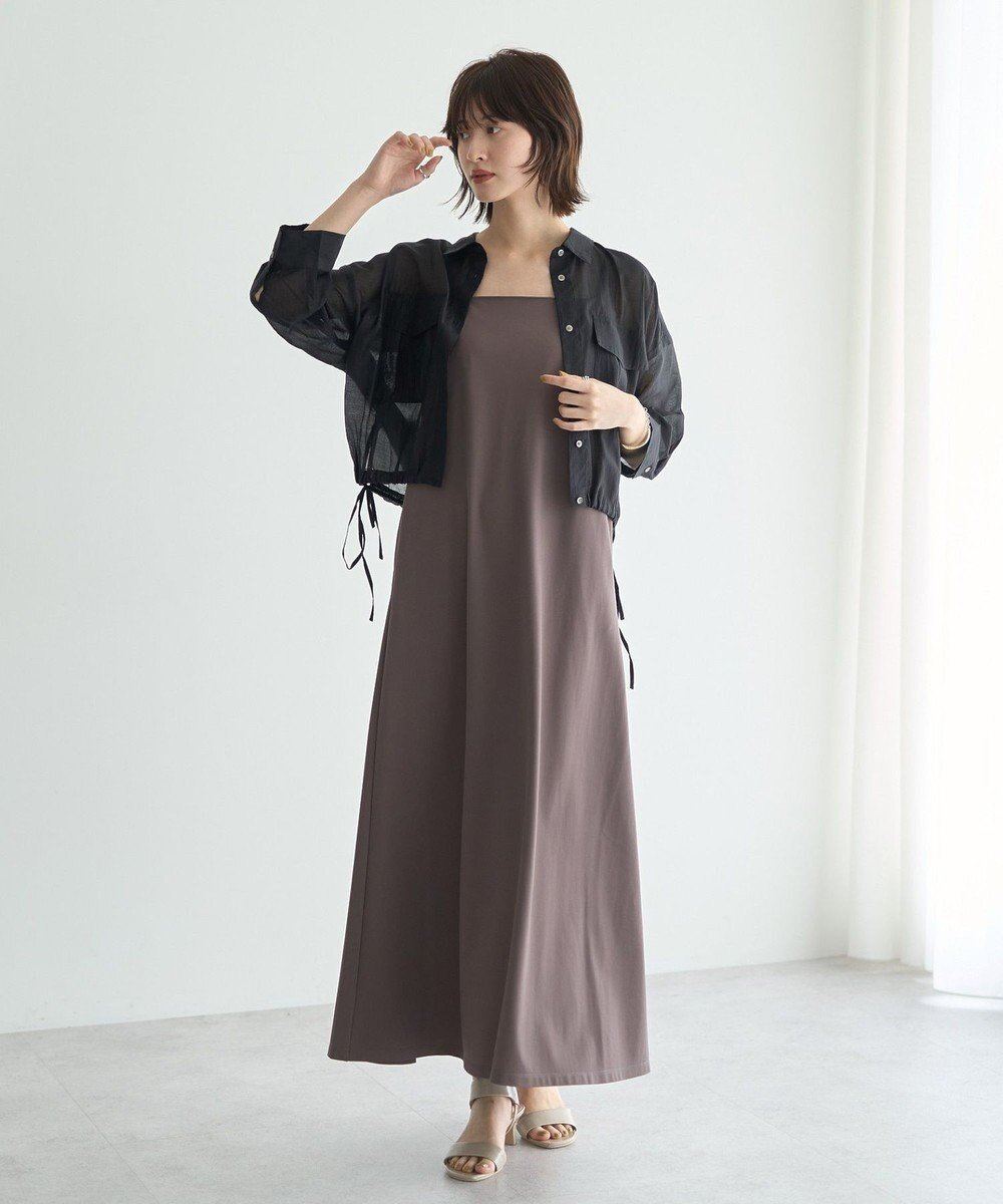 【イェッカ ヴェッカ/YECCA VECCA】の【2点SET】シアーシャツ×Aラインキャミワンピース インテリア・キッズ・メンズ・レディースファッション・服の通販 founy(ファニー) ファッション Fashion レディースファッション Fashion for Women ワンピース Dresses キャミソールワンピース Camisole Dresses おすすめ Recommended / Our Picks キャミソール Camisole, Spaghetti Strap Top キャミワンピース Cami Dress, Slip Dress シアー Sheer, See-Through トレンド Trend, Trending Now フォルム Silhouette, Form フレア Flare, Flared ポケット Pocket, Pocket Detail リボン Ribbon, Bow A/W・秋冬 Autumn/Winter Black|ID: prp329100004614722 ipo3291000000034019784