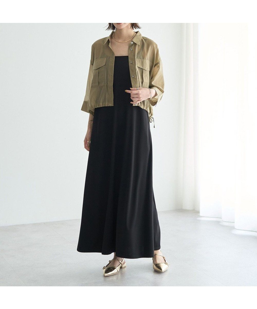 【イェッカ ヴェッカ/YECCA VECCA】の【2点SET】シアーシャツ×Aラインキャミワンピース インテリア・キッズ・メンズ・レディースファッション・服の通販 founy(ファニー) ファッション Fashion レディースファッション Fashion for Women ワンピース Dresses キャミソールワンピース Camisole Dresses おすすめ Recommended / Our Picks キャミソール Camisole, Spaghetti Strap Top キャミワンピース Cami Dress, Slip Dress シアー Sheer, See-Through トレンド Trend, Trending Now フォルム Silhouette, Form フレア Flare, Flared ポケット Pocket, Pocket Detail リボン Ribbon, Bow A/W・秋冬 Autumn/Winter Beige|ID: prp329100004614722 ipo3291000000034019787