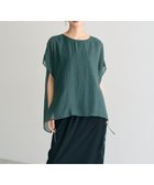 【イェッカ ヴェッカ/YECCA VECCA】のサイドリボンシアーレイヤードプルオーバー Dark Green|ID: prp329100004614727 ipo3291000000033044732