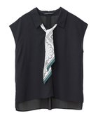 【イェッカ ヴェッカ/YECCA VECCA】のスカーフ付きブラウス Black|ID: prp329100004614733 ipo3291000000033044802
