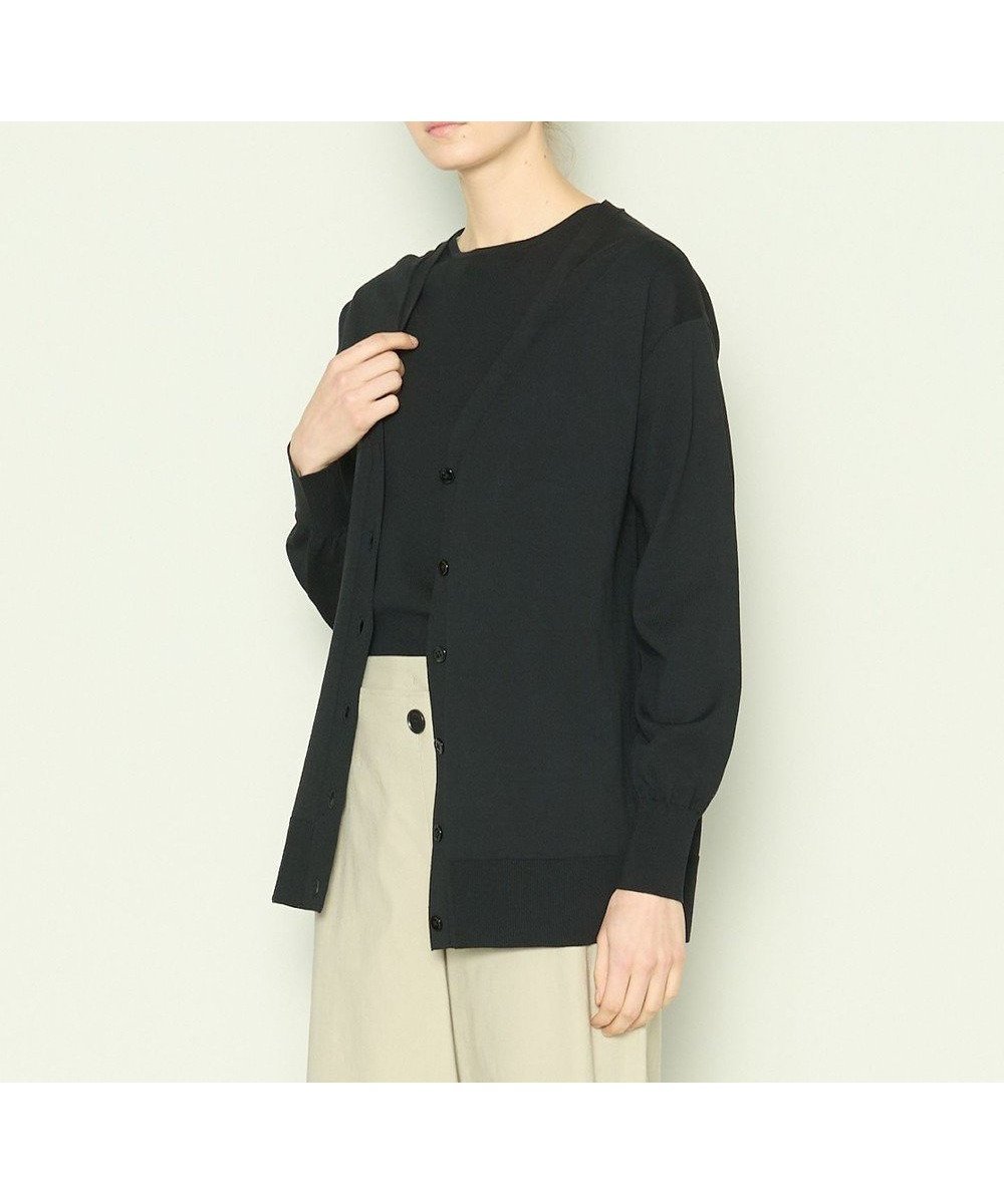 【ジョゼフ/JOSEPH】の【洗える】フィールコットン カーディガン インテリア・キッズ・メンズ・レディースファッション・服の通販 founy(ファニー) ファッション Fashion レディースファッション Fashion for Women トップス・カットソー Cut & Sew Tops カーディガン・羽織り Layered Style Cardigans インド Indian Textile オーガニック Organic Cotton カーディガン Cardigan, Knitwear シルク Silk, 100% Silk フェミニン Feminine, Girly エレガント 上品 Elegant 夏 Summer 春 Spring S/S・春夏 SS, Spring/Summer, Warm Season 洗える Machine Washable Black|ID: prp329100004615112 ipo3291000000033688537