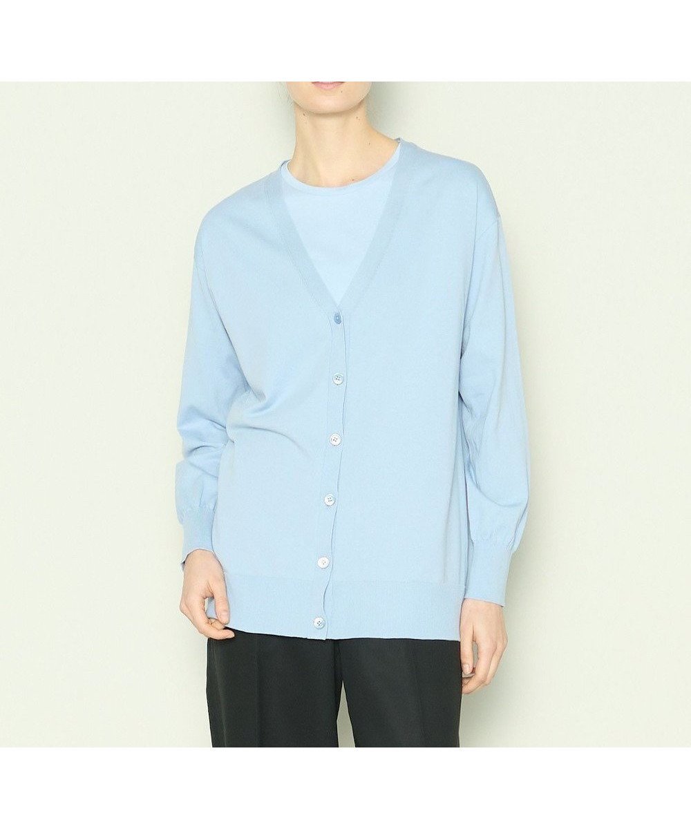 【ジョゼフ/JOSEPH】の【洗える】フィールコットン カーディガン インテリア・キッズ・メンズ・レディースファッション・服の通販 founy(ファニー) ファッション Fashion レディースファッション Fashion for Women トップス・カットソー Cut & Sew Tops カーディガン・羽織り Layered Style Cardigans インド Indian Textile オーガニック Organic Cotton カーディガン Cardigan, Knitwear シルク Silk, 100% Silk フェミニン Feminine, Girly エレガント 上品 Elegant 夏 Summer 春 Spring S/S・春夏 SS, Spring/Summer, Warm Season 洗える Machine Washable Sky blue|ID: prp329100004615112 ipo3291000000033688539