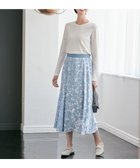 【自由区/JIYU-KU】の【XSサイズ～/洗える】グラデーションフラワープリントマーメイドライン スカート 人気、トレンドファッション・服の通販 founy(ファニー) ファッション Fashion レディースファッション Fashion for Women スカート Skirts ギャザー Gathered, Ruffled グラデーション Gradient, Ombre コンパクト Compact, Small Size ジャケット Jacket, Outerwear ハンド Hand, Handmade フラワー Flower, Floral フレア Flare, Flared プリント Print, Printed Pattern マーメイド Mermaid, Fishtail Silhouette ランダム Random, Irregular ヴィンテージ Vintage Style 再入荷 Restock / Back in Stock 夏 Summer 春 Spring S/S・春夏 SS, Spring/Summer, Warm Season 洗える Machine Washable thumbnail スカイブルー系5|ID: prp329100004615124 ipo3291000000033049902