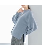 【その他のブランド/Other】の【洗濯機可能】ウールブレンドバルーンスリーブニット ブルー|ID: prp329100004615161 ipo3291000000033358658