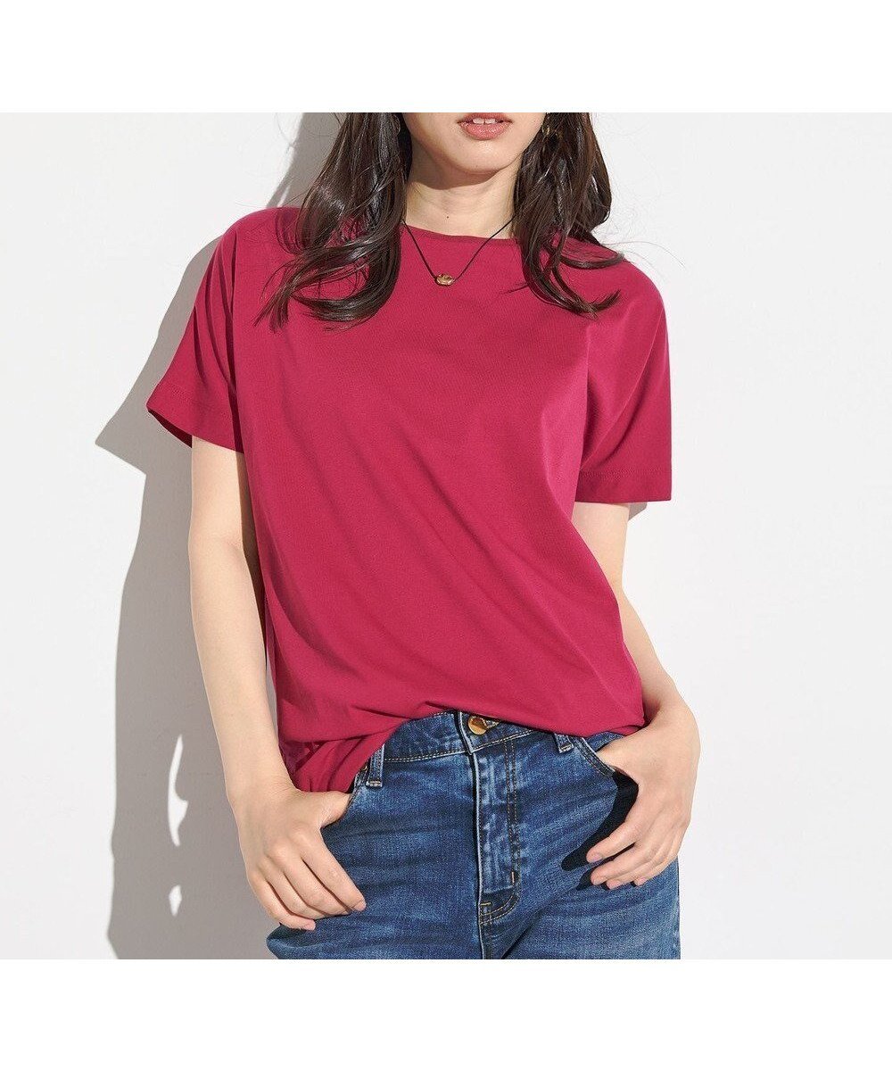 【エニィファム/any FAM】の【洗濯機可/接触冷感/UVケア】エニィファンクションドルマンスリーブTシャツ インテリア・キッズ・メンズ・レディースファッション・服の通販 founy(ファニー) 　ファッション　Fashion　レディースファッション　Fashion for Women　トップス・カットソー　Cut & Sew Tops　シャツ・ブラウス・オフィスカジュアル　Elegant Blouses & Button-Ups　ロングTシャツ・Tシャツ　Longline T-Shirts & Tees　カットソー・ベーシックTシャツ　Cut-and-Sewn Tops / Stretch Tees & Basics　新作・新入荷　New Arrivals / New In　おすすめ　Recommended / Our Picks　インナー　Innerwear　カットソー　Cut and Sewn Top　サロペット　Overalls, Salopette　プリント　Print, Printed Pattern　夏　Summer　春　Spring　S/S・春夏　SS, Spring/Summer, Warm Season　ピンク|ID: prp329100004615174 ipo3291000000033051268