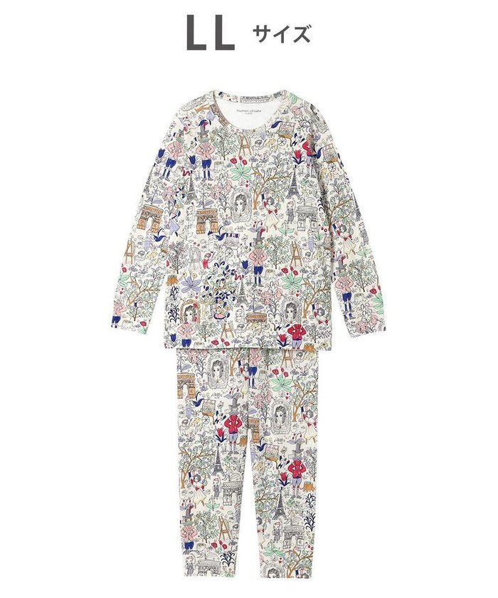 【ツモリチサト スリープ/tsumori chisato SLEEP】のツモリチサト パジャマ 長袖 長ズボン 綿混(本体) レディース UDX582 /ワコール インテリア・キッズ・メンズ・レディースファッション・服の通販 founy(ファニー) https://founy.com/ ファッション Fashion レディースファッション Fashion for Women トップス・カットソー Cut & Sew Tops スリーブ Sleeve, Long Sleeve / Short Sleeve ネコ Cat, Feline Motif パジャマ Pajamas, Sleepwear ボトム Bottoms, Lower Wear 長袖 Long Sleeve, Full Sleeve |ID: prp329100004615209 ipo3291000000033674735