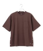 【ジェイプレスヨークストリート/J.PRESS YORK STREET】の【UNISEX】サイドスリット Tシャツ 人気、トレンドファッション・服の通販 founy(ファニー) ファッション Fashion レディースファッション Fashion for Women トップス・カットソー Cut & Sew Tops シャツ・ブラウス・オフィスカジュアル Elegant Blouses & Button-Ups ロングTシャツ・Tシャツ Longline T-Shirts & Tees カットソー・ベーシックTシャツ Cut-and-Sewn Tops / Stretch Tees & Basics ユニセックス Unisex, Genderless インナー Innerwear カットソー Cut and Sewn Top シンプル Simple, Minimal スリット Slit, Slit Detail ドット Polka Dot, Dot Pattern ベーシック Basic, Essential ポケット Pocket, Pocket Detail 夏 Summer 春 Spring S/S・春夏 SS, Spring/Summer, Warm Season thumbnail ダークブラウン系|ID: prp329100004615241 ipo3291000000033052163