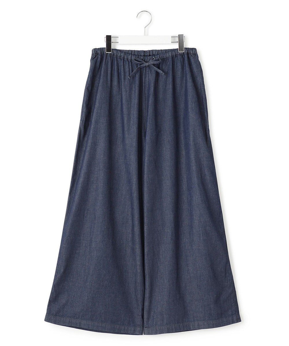 【ジェイプレスヨークストリート/J.PRESS YORK STREET】の【WOMEN】ダンガリーワイド デニムパンツ インテリア・キッズ・メンズ・レディースファッション・服の通販 founy(ファニー) 　ファッション　Fashion　レディースファッション　Fashion for Women　パンツ　Pants & Trousers　デニムパンツ・ジーンズ・美脚デニム　Denim Jeans & Pants　カラフル　Colorful Design　ギャザー　Gathered, Ruffled　サンダル　Sandals, Summer Shoes　シューズ　Shoes, Footwear　シンプル　Simple, Minimal　スニーカー　Sneakers, Trainers　ソックス　Socks, Hosiery　デニム　Denim, Jeans Material　ドローストリング　Drawstring, Pull Cord　バレエ　Ballet, Ballet Style　ポケット　Pocket, Pocket Detail　ワイド　Wide, Wide Fit　A/W・秋冬　Autumn/Winter　おすすめ　Recommended / Our Picks　エレガント 上品　Elegant　ネイビー系|ID: prp329100004615246 ipo3291000000033052222