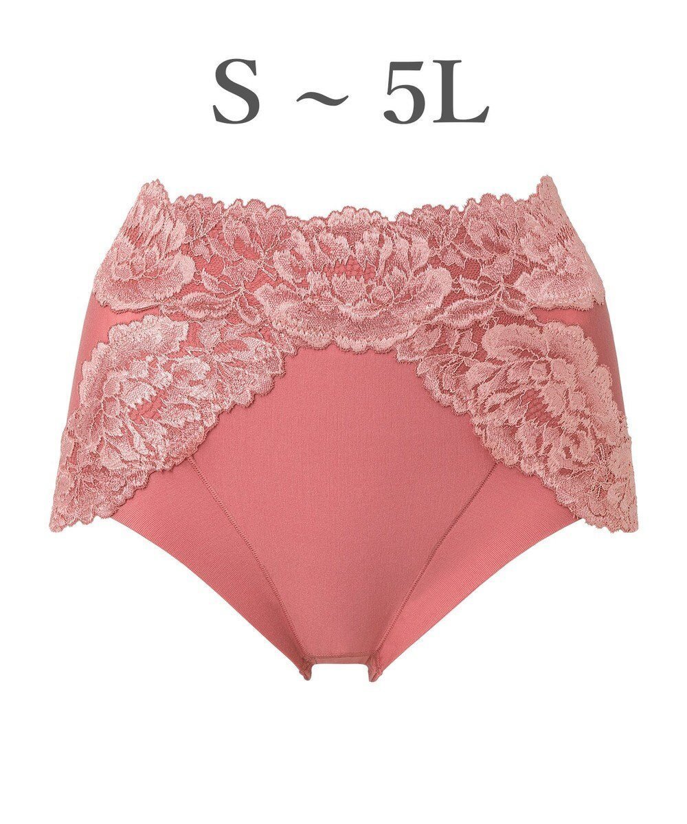 【ブラデリス ニューヨーク/BRADELIS New York】の【BRADELIS NewYork peace】おしりPラインヒップラップショーツ25 綿混で快適 程よい補正力でヒップアップ ふかめ お腹スッキリ インテリア・キッズ・メンズ・レディースファッション・服の通販 founy(ファニー) 　ファッション　Fashion　レディースファッション　Fashion for Women　アンダー　Underwear Essentials　ギャザー　Gathered, Ruffled　ショーツ　Shorts, Short Pants　ストレッチ　Stretch, Stretchy Fabric　スーピマ　Supima, Premium Cotton　タンブラー　Tumbler, Travel Mug　トリプル　Triple, Three Layers　パターン　Pattern, Design Print　フィット　Fit, Slim Fit　プリント　Print, Printed Pattern　ランジェリー　Lingerie, Intimate Wear　レース　Lace, Lace Fabric　ロング　Long, Long-Length　おすすめ　Recommended / Our Picks　コーラル|ID: prp329100004615262 ipo3291000000036534977