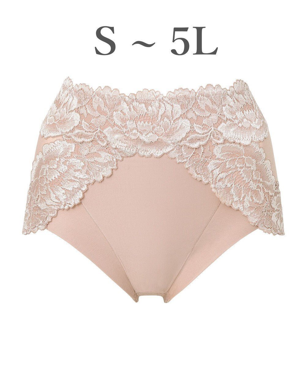 【ブラデリス ニューヨーク/BRADELIS New York】の【BRADELIS NewYork peace】おしりPラインヒップラップショーツ25 綿混で快適 程よい補正力でヒップアップ ふかめ お腹スッキリ インテリア・キッズ・メンズ・レディースファッション・服の通販 founy(ファニー) 　ファッション　Fashion　レディースファッション　Fashion for Women　アンダー　Underwear Essentials　ギャザー　Gathered, Ruffled　ショーツ　Shorts, Short Pants　ストレッチ　Stretch, Stretchy Fabric　スーピマ　Supima, Premium Cotton　タンブラー　Tumbler, Travel Mug　トリプル　Triple, Three Layers　パターン　Pattern, Design Print　フィット　Fit, Slim Fit　プリント　Print, Printed Pattern　ランジェリー　Lingerie, Intimate Wear　レース　Lace, Lace Fabric　ロング　Long, Long-Length　おすすめ　Recommended / Our Picks　ピーチベージュ|ID: prp329100004615262 ipo3291000000036535000