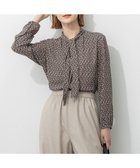 【23区/NIJYUSANKU】の【先行予約/洗える】モダンジオメトリックプリント ブラウス 人気、トレンドファッション・服の通販 founy(ファニー) ファッション Fashion レディースファッション Fashion for Women トップス・カットソー Cut & Sew Tops シャツ・ブラウス・オフィスカジュアル Elegant Blouses & Button-Ups インナー Innerwear 洗える Machine Washable クラシック Classic, Timeless Style シルク Silk, 100% Silk ジャケット Jacket, Outerwear ジョーゼット Georgette, Semi-Sheer Fabric プリント Print, Printed Pattern ボトム Bottoms, Lower Wear モダン Modern, Contemporary A/W・秋冬 Autumn/Winter 新作・新入荷 New Arrivals / New In ビジネス 仕事 通勤 Business / Work / Commuting 2025年 2025 2025-2026秋冬・A/W Autumn/Winter 2025–26 AW25–26 thumbnail ダークブラウン系|ID: prp329100004615263 ipo3291000000033052533