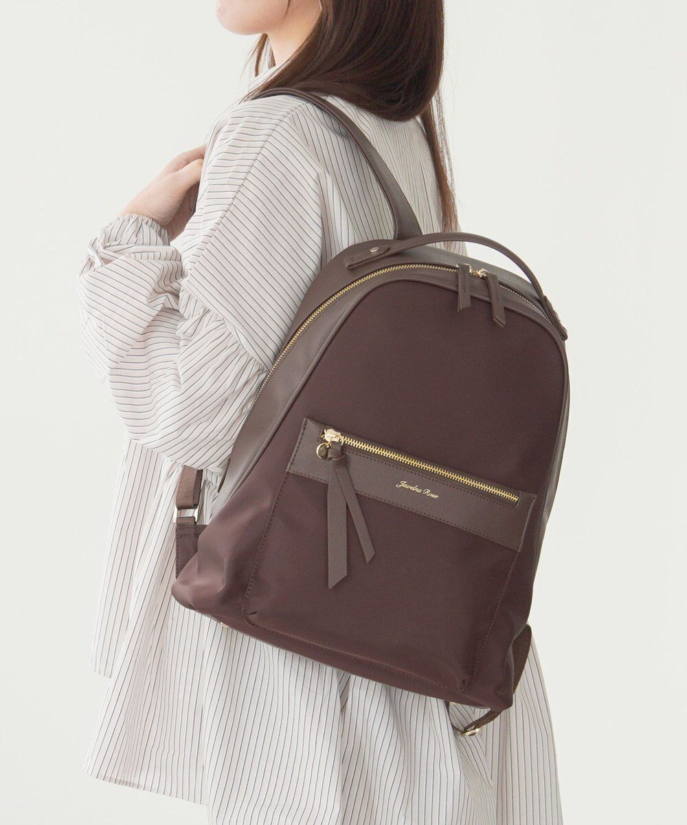 【エースバッグズアンドラゲッジ/ACE BAGS & LUGGAGE】のJewelna Rose ロッティ リュックサック 13.3インチPC 16241 ジュエルナローズ インテリア・キッズ・メンズ・レディースファッション・服の通販 founy(ファニー) 　ファッション　Fashion　レディースファッション　Fashion for Women　バッグ　Bags　シンプル　Simple, Minimal　スマート　Smart, Elegant　スリーブ　Sleeve, Long Sleeve / Short Sleeve　フェイクレザー　Faux Leather, PU Leather　フロント　Front, Front Design　ポケット　Pocket, Pocket Detail　リュック　Backpack, Rucksack　再入荷　Restock / Back in Stock　新作・新入荷　New Arrivals / New In　おすすめ　Recommended / Our Picks　スーツケース キャリーケース　Suitcase / Carry Case　エレガント 上品　Elegant　ビジネス 仕事 通勤　Business / Work / Commuting　ブラウン|ID: prp329100004615272 ipo3291000000033052618