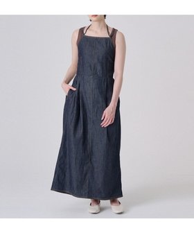 【リポトレンタアンニ/Ripo trenta anni】の【洗える/個性的】APRON デニムドレス 人気、トレンドファッション・服の通販 founy(ファニー) ファッション Fashion レディースファッション Fashion for Women ワンピース Dresses フォーマル・パーティードレス・結婚式用ドレス Elegant & Casual Dresses インナー Innerwear 春 Spring 洗える Machine Washable ギャザー Gathered, Ruffled シンプル Simple, Minimal スクエア Square, Square Shape タンク Tank Top, Sleeveless Top デニム Denim, Jeans Material ドレス Dress, One-Piece ラップ Wrap, Wrap Design S/S・春夏 SS, Spring/Summer, Warm Season 夏 Summer エレガント 上品 Elegant |ID:prp329100004615279