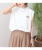 【アメリカンホリック/AMERICAN HOLIC】のロゴ刺繍ノースリーブプルオーバー Off White|ID: prp329100004615329 ipo3291000000033598039