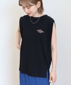 【アメリカンホリック/AMERICAN HOLIC】のロゴ刺繍ノースリーブプルオーバー Black|ID: prp329100004615329 ipo3291000000033598042