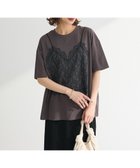 【グリーンパークス/Green Parks】の・SUGAR SPOON トロンプルイユTEE 人気、トレンドファッション・服の通販 founy(ファニー) ファッション Fashion レディースファッション Fashion for Women トップス・カットソー Cut & Sew Tops シャツ・ブラウス・オフィスカジュアル Elegant Blouses & Button-Ups ロングTシャツ・Tシャツ Longline T-Shirts & Tees カットソー・ベーシックTシャツ Cut-and-Sewn Tops / Stretch Tees & Basics おすすめ Recommended / Our Picks カットソー Cut and Sewn Top ビスチェ Bustier, Corset Top ボックス Boxy, Box Shape ボトム Bottoms, Lower Wear ポケット Pocket, Pocket Detail ランジェリー Lingerie, Intimate Wear A/W・秋冬 Autumn/Winter thumbnail Charcoal Gray|ID: prp329100004615342 ipo3291000000033053043