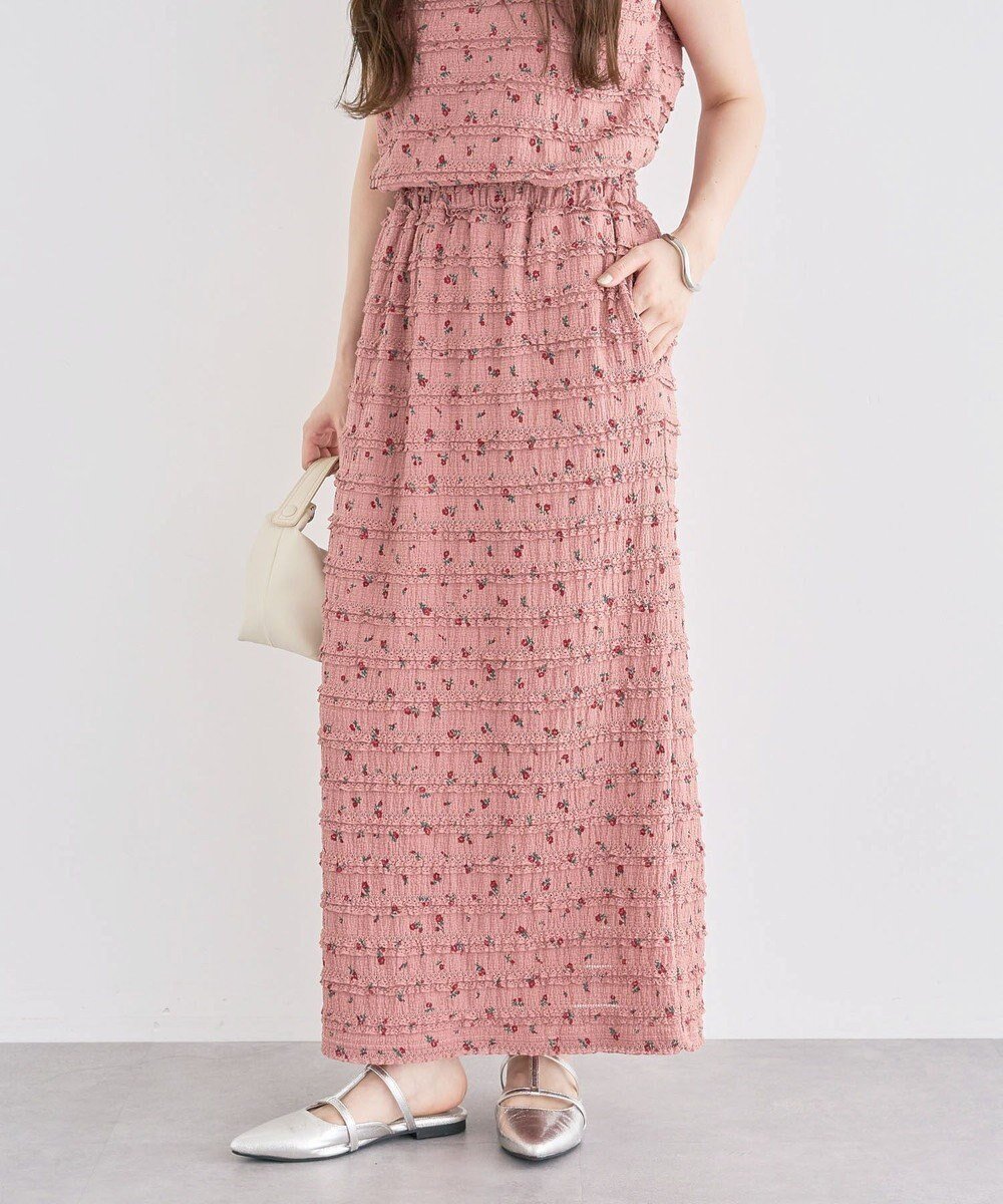 【グリーンパークス/Green Parks】の・SUGAR SPOON コバナレースフリルナロースカー インテリア・キッズ・メンズ・レディースファッション・服の通販 founy(ファニー) ファッション Fashion レディースファッション Fashion for Women スカート Skirts おすすめ Recommended / Our Picks スリット Slit, Slit Detail セットアップ Set-Up, Coordinated Outfit ダウン Down, Puffer ノースリーブ Sleeveless, No-Sleeve フィット Fit, Slim Fit ポケット Pocket, Pocket Detail A/W・秋冬 Autumn/Winter Dark Pink|ID: prp329100004615351 ipo3291000000033326017