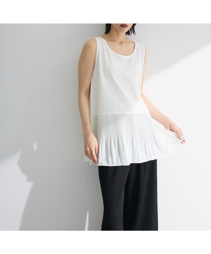 【グリーンパークス/Green Parks】の裾プリーツタンクトップ インテリア・キッズ・メンズ・レディースファッション・服の通販 founy(ファニー) https://founy.com/ ファッション Fashion レディースファッション Fashion for Women トップス・カットソー Cut & Sew Tops キャミソール&ノースリーブ Camisoles & Sleeveless Tops おすすめ Recommended / Our Picks キャミソール Camisole, Spaghetti Strap Top シンプル Simple, Minimal タンク Tank Top, Sleeveless Top フレア Flare, Flared プリーツ Pleats, Pleated ポケット Pocket, Pocket Detail ロング Long, Long-Length エレガント 上品 Elegant A/W・秋冬 Autumn/Winter |ID: prp329100004615353 ipo3291000000033053108