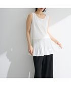 【グリーンパークス/Green Parks】の裾プリーツタンクトップ White|ID: prp329100004615353 ipo3291000000033053111