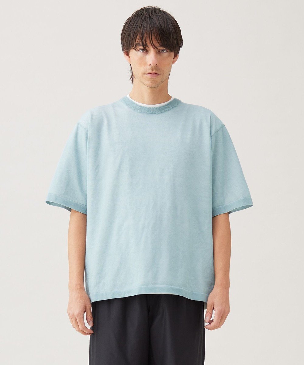 【アンフィーロ/UNFILO / MEN】の【洗える】シアーニット【ギフトにもおすすめ】 インテリア・キッズ・メンズ・レディースファッション・服の通販 founy(ファニー) 　ファッション　Fashion　メンズファッション　Fashion for Men　トップス・カットソー　Cut & Sew Tops　ニット・セーター / 定番トップス　Knit Tops & Sweaters　おすすめ　Recommended / Our Picks　インナー　Innerwear　ウォッシャブル　Machine Washable　ギフト プレゼント　Gift / Present　シアー　Sheer, See-Through　セーター　Sweater, Knitwear　トレンド　Trend, Trending Now　夏　Summer　春　Spring　S/S・春夏　SS, Spring/Summer, Warm Season　洗える　Machine Washable　スモーキーグリーン|ID: prp329100004616176 ipo3291000000033246531