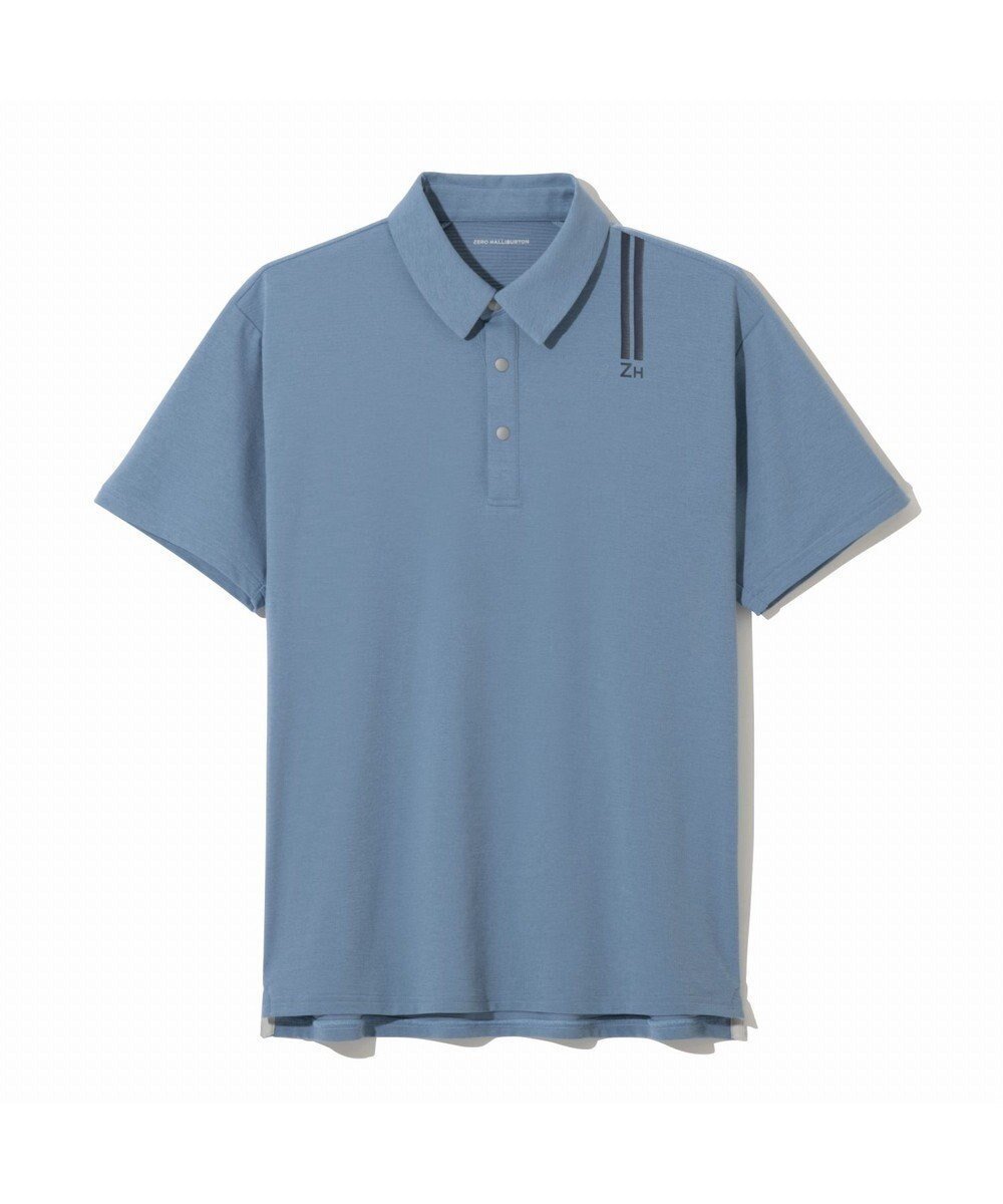 【ゼロハリバートン/ZERO HALLIBURTON / MEN】の【吸水速乾・UVケア】 ダブルリブ着心地ポロシャツZHG-M5S7c 82954 インテリア・キッズ・メンズ・レディースファッション・服の通販 founy(ファニー) 　ファッション　Fashion　メンズファッション　Fashion for Men　トップス・カットソー　Cut & Sew Tops　メンズシャツ　Shirts　ポロシャツ / きれいめカジュアルスタイル　Polo Shirts　アウトドア　Outdoor Clothing　エレガント 上品　Elegant　春　Spring　吸水　Absorbent, Quick-Dry　スタイリッシュ　Stylish, Fashionable　スポーツ　Sports, Activewear　パフォーマンス　Performance, Active Function　プリント　Print, Printed Pattern　ポロシャツ　Polo Shirt, Collared Tee　ランニング　Running, Running Wear, Activewear, Jogging　S/S・春夏　SS, Spring/Summer, Warm Season　再入荷　Restock / Back in Stock　夏　Summer　ゴルフ　Golf　ライトブルー|ID: prp329100004616198 ipo3291000000033429330