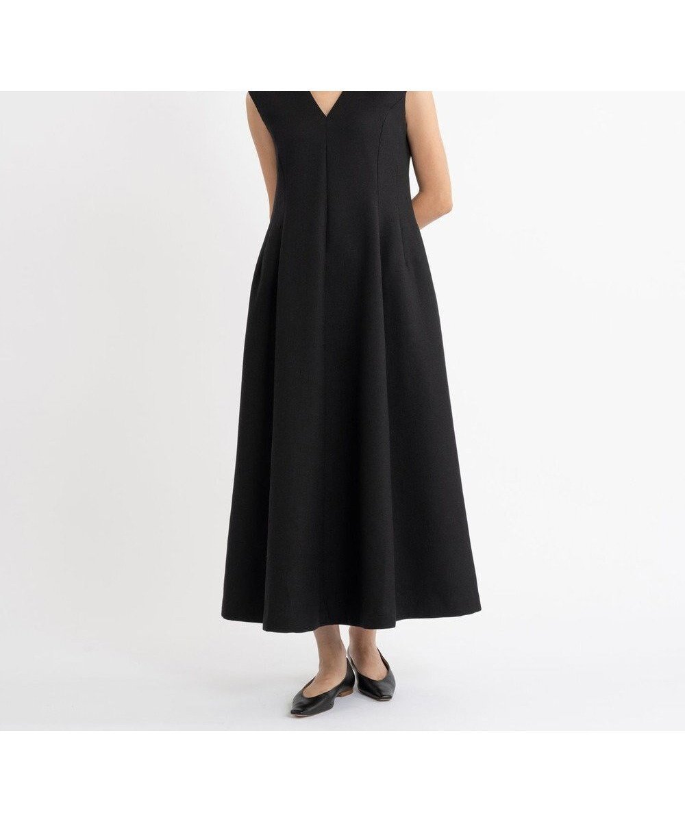 【23区/NIJYUSANKU】の【エステータ】ウールダブルジョーゼット ドレス 人気、トレンドファッション・服の通販 founy(ファニー) 　ファッション　Fashion　レディースファッション　Fashion for Women　ワンピース　Dresses　フォーマル・パーティードレス・結婚式用ドレス　Elegant & Casual Dresses　ジャケット　Jacket, Outerwear　ジョーゼット　Georgette, Semi-Sheer Fabric　スリーブ　Sleeve, Long Sleeve / Short Sleeve　ドレス　Dress, One-Piece　パターン　Pattern, Design Print　フレア　Flare, Flared　フレンチ　French, French Style　ロング　Long, Long-Length　A/W・秋冬　Autumn/Winter　冬　Winter / This Winter　おすすめ　Recommended / Our Picks　 other-1|ID: prp329100004616200 ipo3291000000033682006