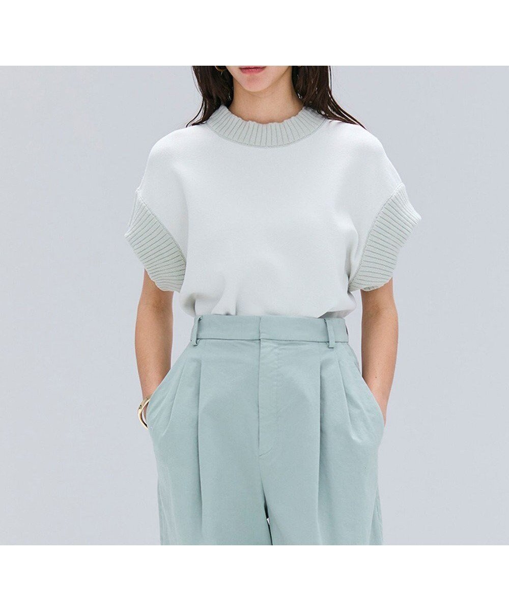 【ベイジ,/BEIGE,】の【洗える・Oggi 11月号掲載】LAURA / ドライタッチ異素材リブニット インテリア・キッズ・メンズ・レディースファッション・服の通販 founy(ファニー)  雑誌掲載アイテム Magazine Picks & Fashion Features ファッション雑誌 Fashion Magazines オッジ Oggi ファッション Fashion レディースファッション Fashion for Women トップス・カットソー Cut & Sew Tops ニット Knit Tops & Sweaters ウォッシャブル Machine Washable 洗える Machine Washable 11月号 November Issue ストレッチ Stretch, Stretchy Fabric セーター Sweater, Knitwear 雑誌 Magazine, Fashion Magazine 定番 Standard, Basic Item フレア Flare, Flared 半袖 Short Sleeve, Half Sleeve リブニット Rib Knit, Ribbed Knit ワイド Wide, Wide Fit A/W・秋冬 Autumn/Winter S/S・春夏 SS, Spring/Summer, Warm Season おすすめ Recommended / Our Picks 夏 Summer エレガント 上品 Elegant L.Sage|ID: prp329100004616426 ipo3291000000033065473