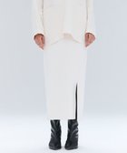 【ベイジ,/BEIGE,】の【洗える】LAURA / ドライタッチIラインニットスカート Ecru|ID: prp329100004616429 ipo3291000000033065495